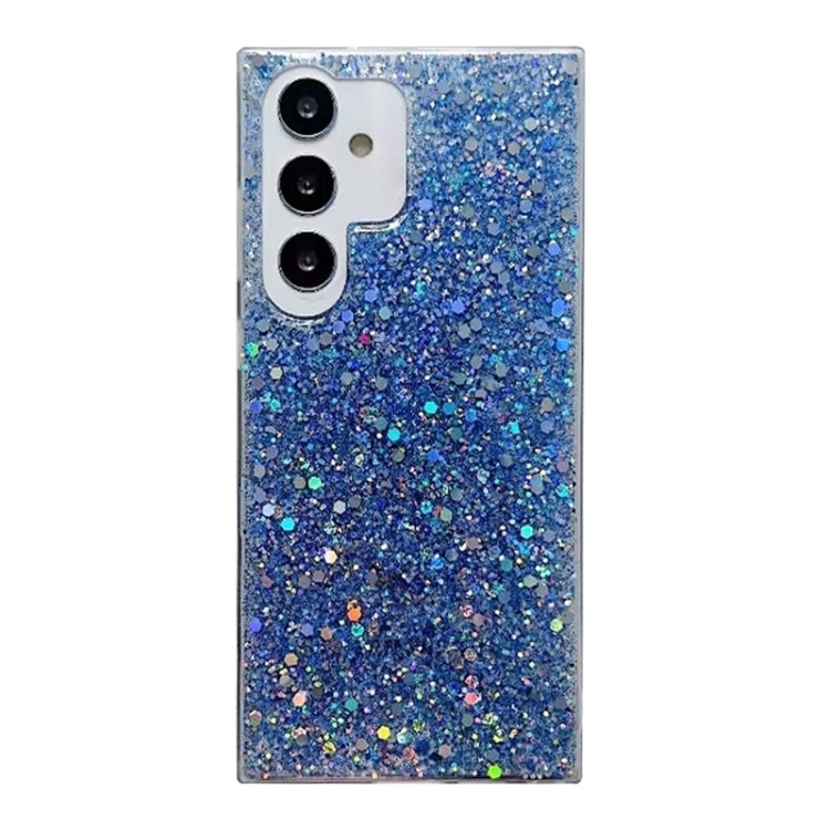 For Samsung Galaxy S25 Ultra 5G Glitter Sequins Epoxy TPU Phone Case(Blue) - Galaxy S25 Ultra 5G Cases by PMC Jewellery | Online Shopping South Africa | PMC Jewellery | Buy Now Pay Later Mobicred