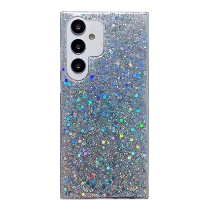 For Samsung Galaxy S25 Ultra 5G Glitter Sequins Epoxy TPU Phone Case(Silver) - Galaxy S25 Ultra 5G Cases by PMC Jewellery | Online Shopping South Africa | PMC Jewellery | Buy Now Pay Later Mobicred