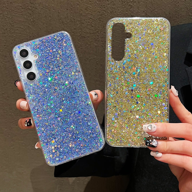 For Samsung Galaxy S24+ 5G Glitter Sequins Epoxy TPU Phone Case(Purple) - Galaxy S24+ 5G Cases by PMC Jewellery | Online Shopping South Africa | PMC Jewellery