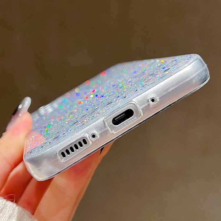 For Samsung Galaxy S25 Ultra 5G Glitter Sequins Epoxy TPU Phone Case(Silver) - Galaxy S25 Ultra 5G Cases by PMC Jewellery | Online Shopping South Africa | PMC Jewellery | Buy Now Pay Later Mobicred