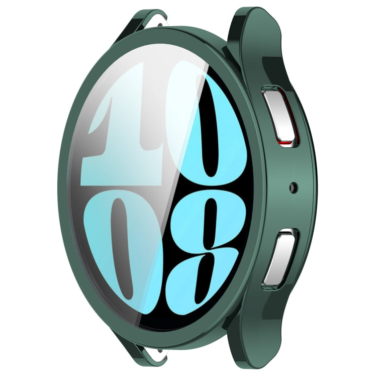 For Samsung Galaxy Watch6 40mm Full Coverage TPU Electroplated Watch Protective Case(Green) - Watch Cases by PMC Jewellery | Online Shopping South Africa | PMC Jewellery