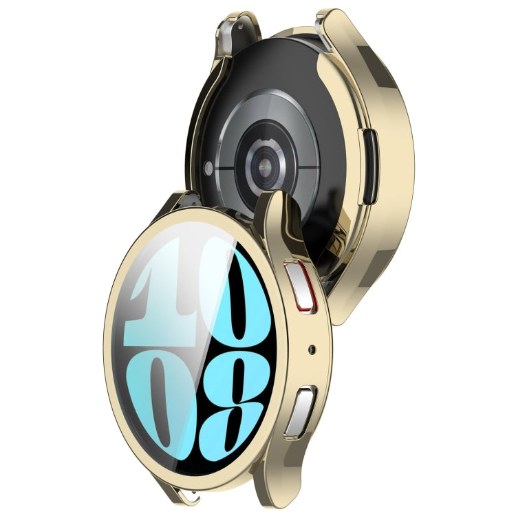 For Samsung Galaxy Watch6 40mm Full Coverage TPU Electroplated Watch Protective Case(Gold) - Watch Cases by PMC TechLife | Online Shopping South Africa | PMC TechLife