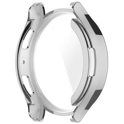 For Samsung Galaxy Watch6 44mm Full Coverage TPU Electroplated Watch Protective Case(Silver) - Watch Cases by PMC Jewellery | Online Shopping South Africa | PMC Jewellery