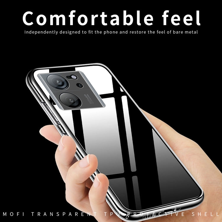 For Xiaomi 13T/13T Pro /Redmi K60 Ultra MOFI Ming Series Ultra-thin TPU Phone Case(Transparent) - Xiaomi Cases by MOFI | Online Shopping South Africa | PMC Jewellery