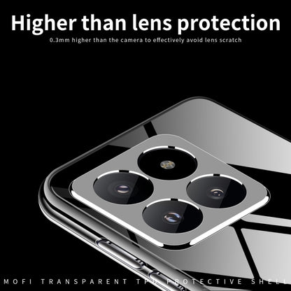 For Xiaomi 14 Pro MOFI Ming Series Ultra-thin TPU Phone Case(Transparent) - 14 Pro Cases by MOFI | Online Shopping South Africa | PMC Jewellery