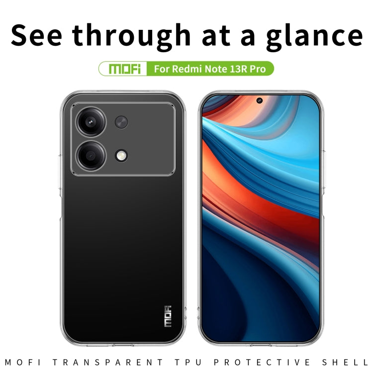 For Xiaomi Redmi Note 13R Pro MOFI Ming Series Ultra-thin TPU Phone Case(Transparent) - Xiaomi Cases by MOFI | Online Shopping South Africa | PMC Jewellery