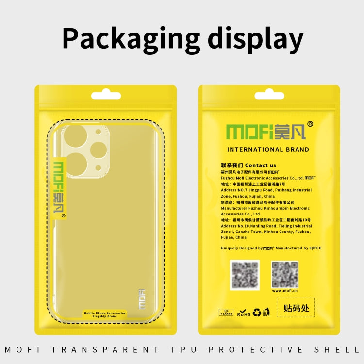 For Xiaomi 14 Pro MOFI Ming Series Ultra-thin TPU Phone Case(Transparent) - 14 Pro Cases by MOFI | Online Shopping South Africa | PMC Jewellery