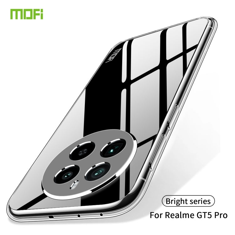 For Realme GT5 Pro MOFI Ming Series Ultra-thin TPU Phone Case(Transparent) - GT5 Pro Cases by MOFI | Online Shopping South Africa | PMC Jewellery