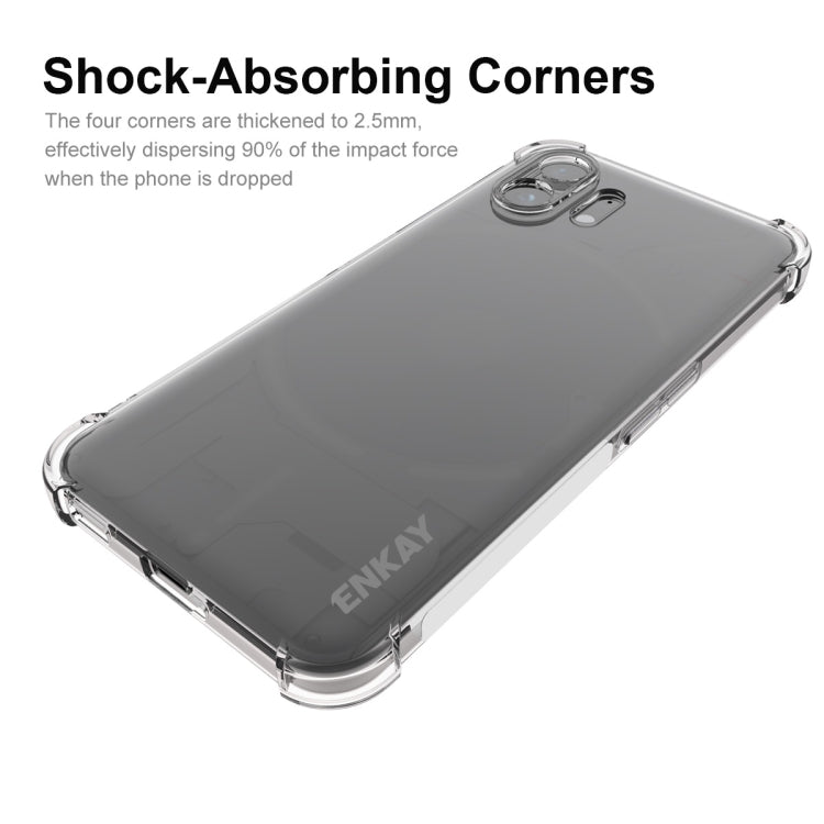 For Nothing Phone 2 ENKAY Hat-Prince Transparent TPU Shockproof Phone Case - More Brand by ENKAY | Online Shopping South Africa | PMC Jewellery | Buy Now Pay Later Mobicred