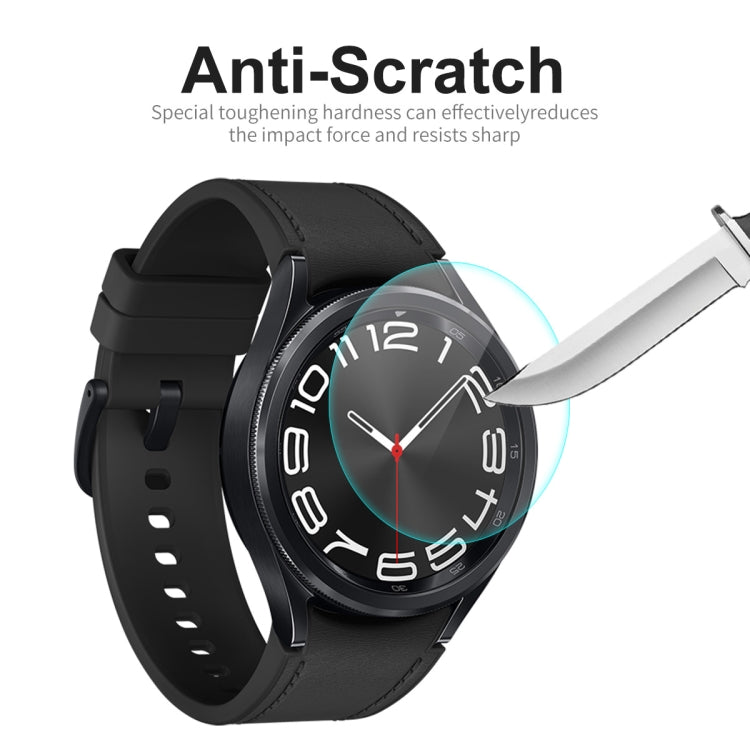 For Samsung Galaxy Watch6 Classic 43mm 2pcs ENKAY 0.2mm 9H Tempered Glass Screen Protector Watch Film - Screen Protector by ENKAY | Online Shopping South Africa | PMC Jewellery