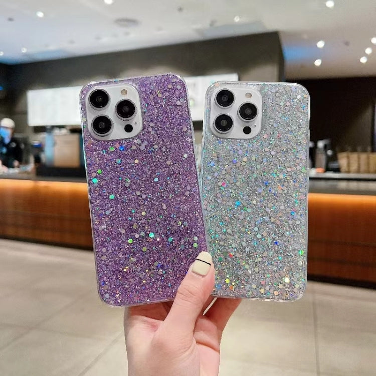 For iPhone 16 Plus Glitter Sequins Epoxy TPU Phone Case(Silver) - free shipping - PMC TechLife - Order now!
