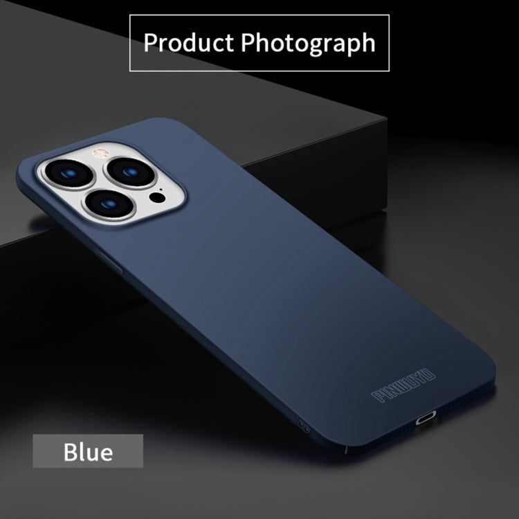 For iPhone 15 Pro Max PINWUYO Micro-Frosted PC Ultra-thin Hard Phone Case with Magsafe Magnetic Ring(Blue) - iPhone 15 Pro Max Cases by PINWUYO | Online Shopping South Africa | PMC TechLife | Buy Now Pay Later Mobicred