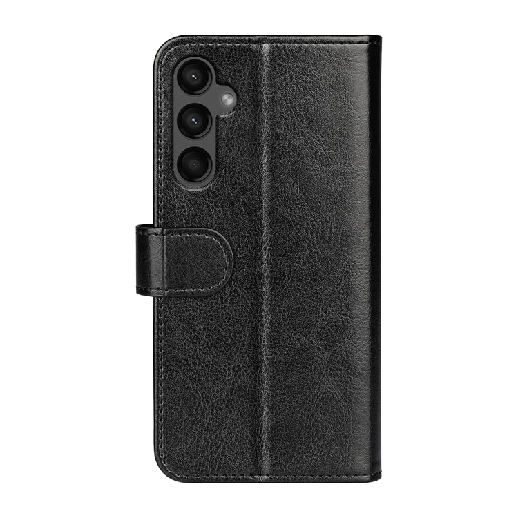 For Samsung Galaxy A15 R64 Texture Horizontal Flip Leather Phone Case(Black) - Galaxy Phone Cases by PMC Jewellery | Online Shopping South Africa | PMC Jewellery