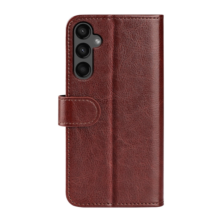 For Samsung Galaxy A15 R64 Texture Horizontal Flip Leather Phone Case(Brown) - Galaxy Phone Cases by PMC TechLife | Online Shopping South Africa | PMC TechLife