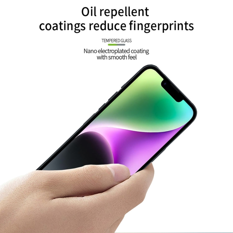 For iPhone 16e PINWUYO 9H 2.5D Full Screen Tempered Glass Film(Black) - iPhone 16e Tempered Glass by PINWUYO | Online Shopping South Africa | PMC TechLife | Buy Now Pay Later Mobicred