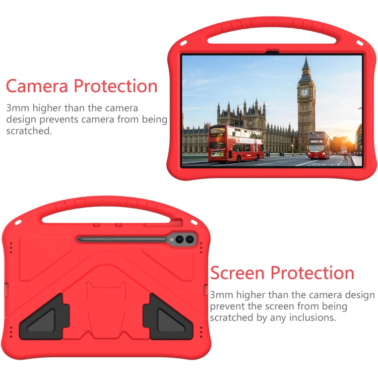 For Samsung Galaxy Tab S9 Ultra EVA Shockproof Tablet Case with Holder(Red) - Galaxy Tab S9 Ultra Cases by PMC Jewellery | Online Shopping South Africa | PMC Jewellery | Buy Now Pay Later Mobicred