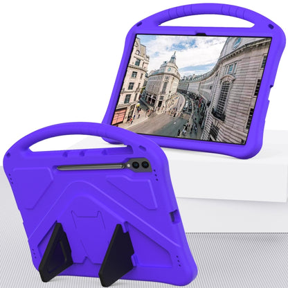 For Samsung Galaxy Tab S10 Ultra 14.6 EVA Shockproof Tablet Case with Holder(Purple) - Tab S10 Ultra Cases by PMC Jewellery | Online Shopping South Africa | PMC Jewellery | Buy Now Pay Later Mobicred