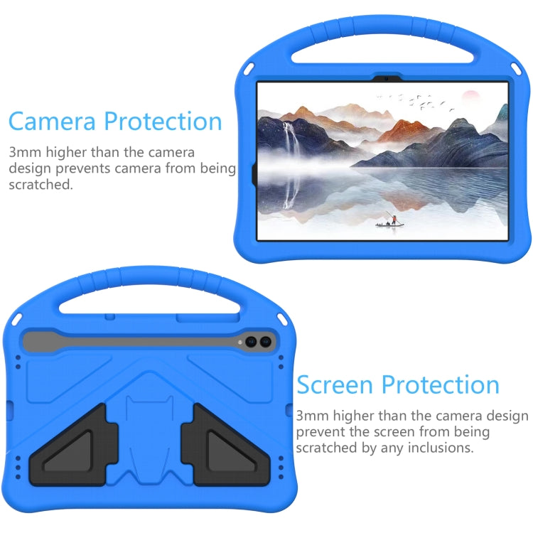 For Samsung Galaxy Tab S10 EVA Shockproof Tablet Case with Holder(Blue) - Tab S10 Cases by PMC Jewellery | Online Shopping South Africa | PMC Jewellery | Buy Now Pay Later Mobicred