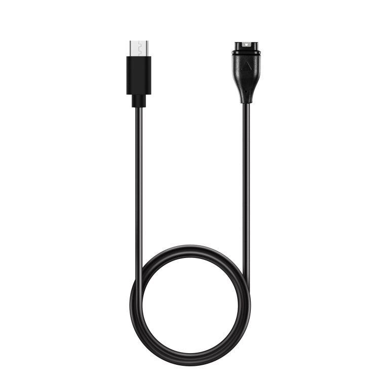 For Garmin Fenix 5 Plus Type-C Port Watch Charger With Data Transmission(Black) - Charger by PMC TechLife | Online Shopping South Africa | PMC TechLife | Buy Now Pay Later Mobicred