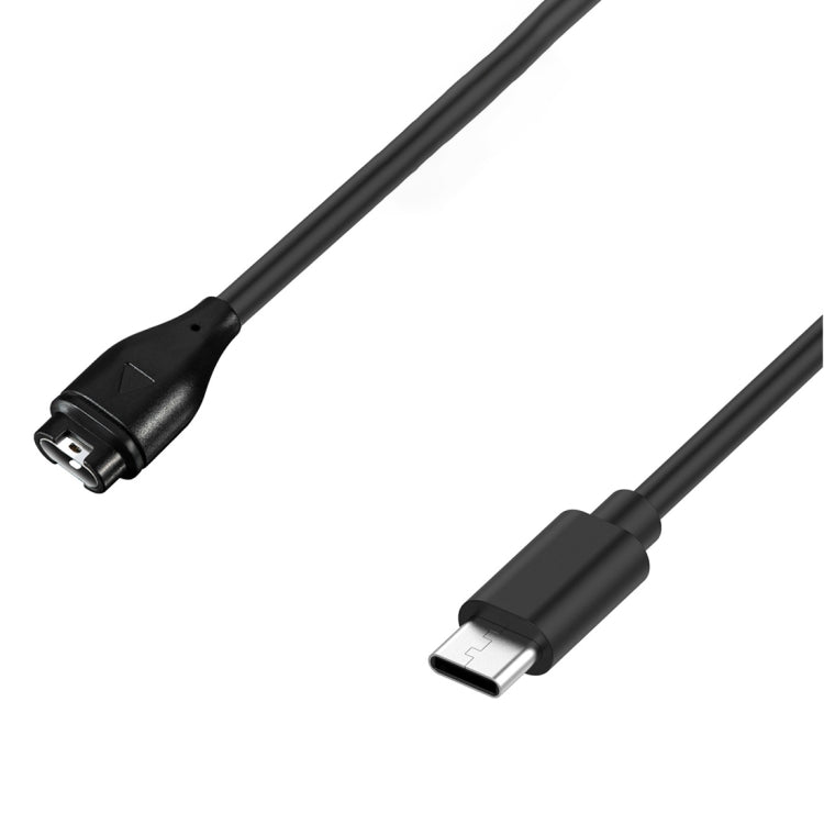 For Garmin Fenix 7S Type-C Port Watch Charger With Data Transmission(Black) - Charger by PMC TechLife | Online Shopping South Africa | PMC TechLife | Buy Now Pay Later Mobicred