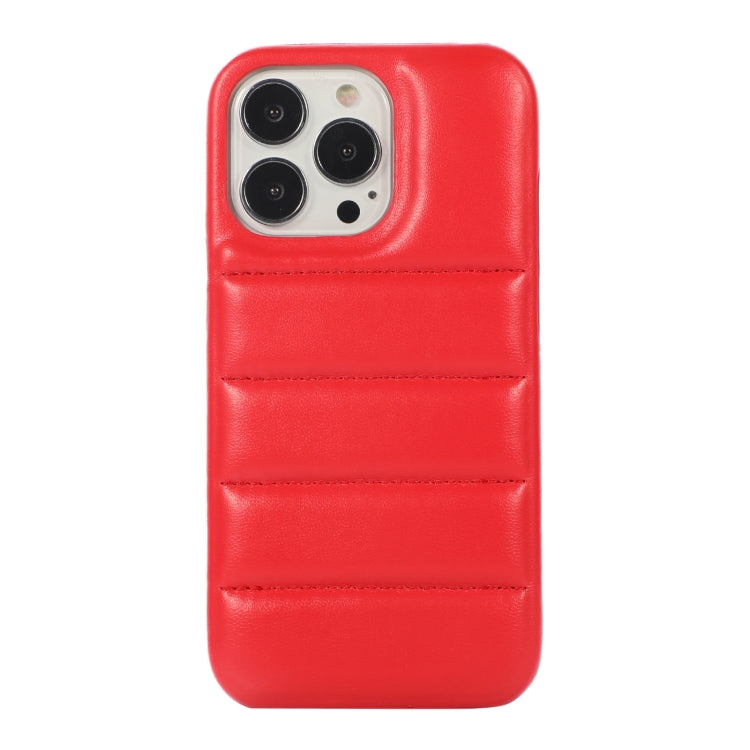 For iPhone 15 Pro Down Jacket Airbag Shockproof Phone Case(Red) - iPhone 15 Pro Cases by PMC TechLife | Online Shopping South Africa | PMC TechLife | Buy Now Pay Later Mobicred