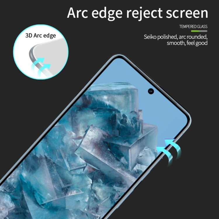 For Google Pixel 9 Pro PINWUYO 9H 3D Full Screen Explosion-proof Tempered Glass Film(Black) - Google Tempered Glass by PINWUYO | Online Shopping South Africa | PMC TechLife | Buy Now Pay Later Mobicred