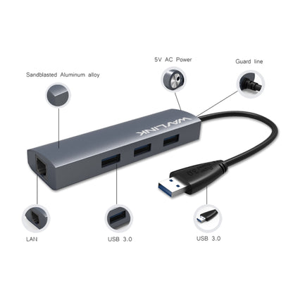 Wavlink UH3031G 10 in 1 Type-C to USB 3.0 Dock USB 3 Ports Hub HDMI Adapter - USB 3.0 HUB by WAVLINK | Online Shopping South Africa | PMC Jewellery | Buy Now Pay Later Mobicred