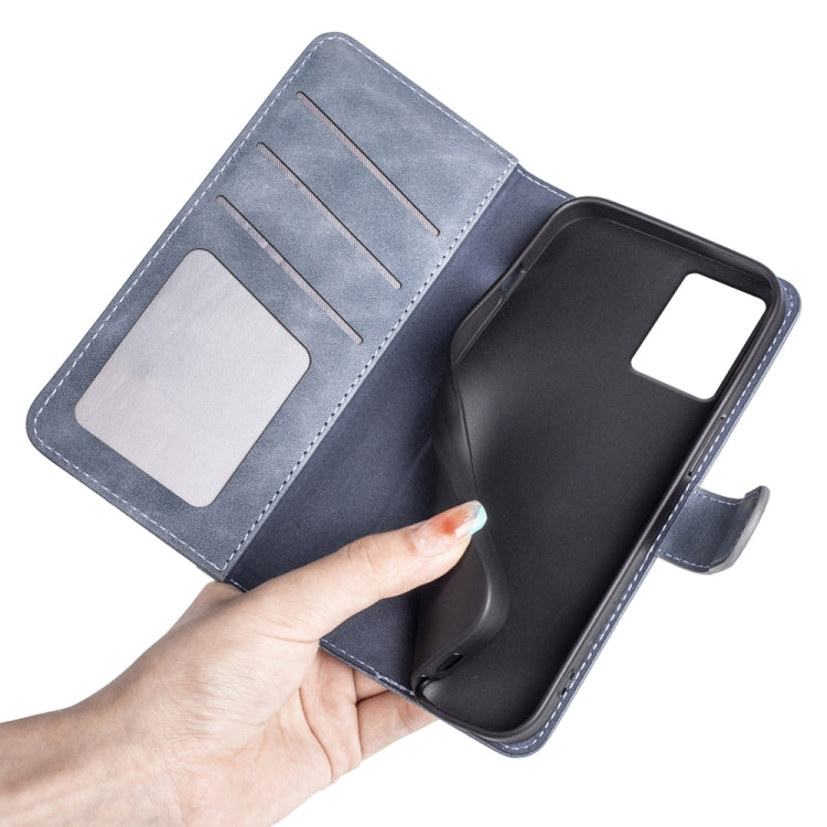 For Motolora Edge 5G 2024 Stitching Horizontal Flip Leather Phone Case(Blue) - free shipping - PMC Jewellery - Order now!