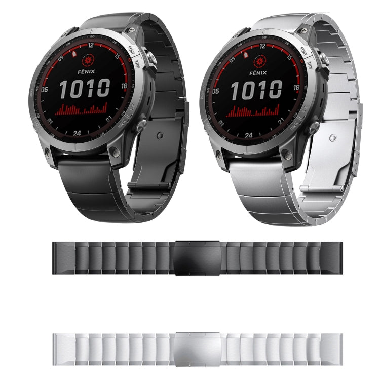 For Garmin Forerunner 965 22mm Titanium Alloy Quick Release Watch Band(Sliver) - Watch Bands by PMC Jewellery | Online Shopping South Africa | PMC Jewellery