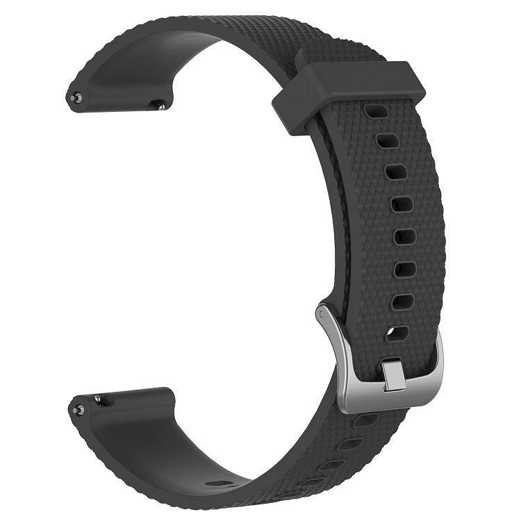 For Huawei Watch 4 Pro 22mm Diamond Textured Silicone Watch Band(Dark Grey) - Watch Bands by PMC TechLife | Online Shopping South Africa | PMC TechLife