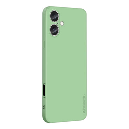 For iPhone 16 Plus PINWUYO Sense Series Liquid Silicone TPU Phone Case(Green) - iPhone 16 Plus Cases by PINWUYO | Online Shopping South Africa | PMC Jewellery | Buy Now Pay Later Mobicred