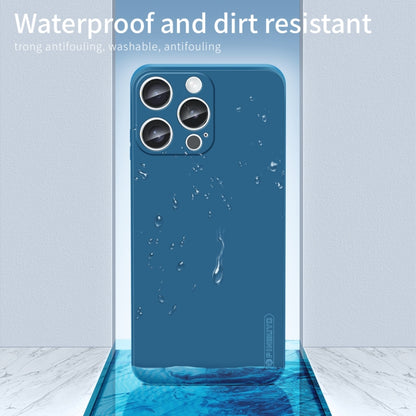 For iPhone 16 Pro Max PINWUYO Sense Series Liquid Silicone TPU Phone Case(Blue) - iPhone 16 Pro Max Cases by PINWUYO | Online Shopping South Africa | PMC Jewellery | Buy Now Pay Later Mobicred