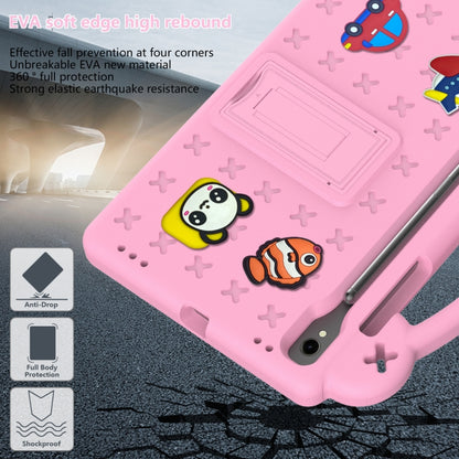 For Samsung Galaxy Tab S9 X710/X716B Handle Kickstand Children EVA Shockproof Tablet Case(Pink) - Galaxy Tab S9 Cases by PMC Jewellery | Online Shopping South Africa | PMC Jewellery | Buy Now Pay Later Mobicred