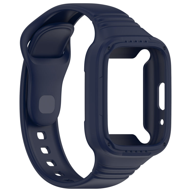 For Redmi Watch 3 Active Integrated Fully Enclosed Silicone Watch Band(Ink Blue) - Watch Bands by PMC TechLife | Online Shopping South Africa | PMC TechLife | Buy Now Pay Later Mobicred