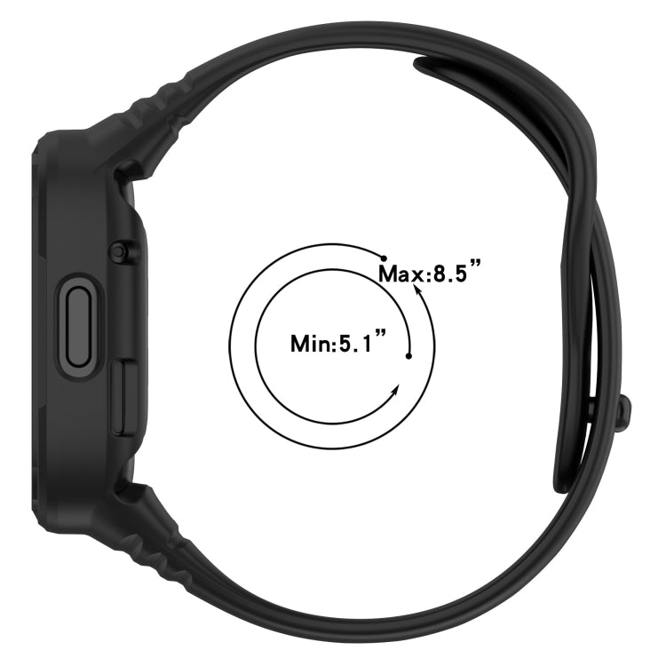 For Redmi Watch 3 Integrated Fully Enclosed Silicone Watch Band(Orange) - Watch Bands by PMC TechLife | Online Shopping South Africa | PMC TechLife | Buy Now Pay Later Mobicred