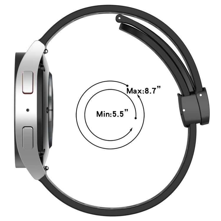For Amazfit GTS 4 Mini 20mm Folding Magnetic Clasp Silicone Watch Band(Starlight) - Watch Bands by PMC TechLife | Online Shopping South Africa | PMC TechLife