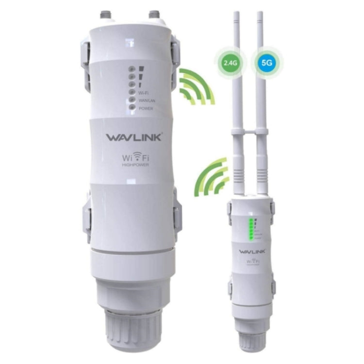 WAVLINK WN570HA1 Weatherproof 2.4+5GHz 600Mbps Outdoor WiFi Range Router Extender, Plug:EU Plug - Wireless Routers by WAVLINK | Online Shopping South Africa | PMC Jewellery | Buy Now Pay Later Mobicred