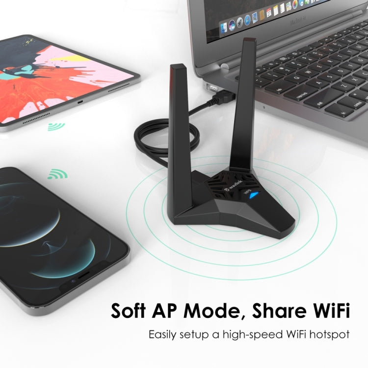 WAVLINK WN692A3 Lag-Free Gaming High Speed AC1300M Wireless Dual Band USB 3.0 Adapter - free shipping - PMC Jewellery - Order now!