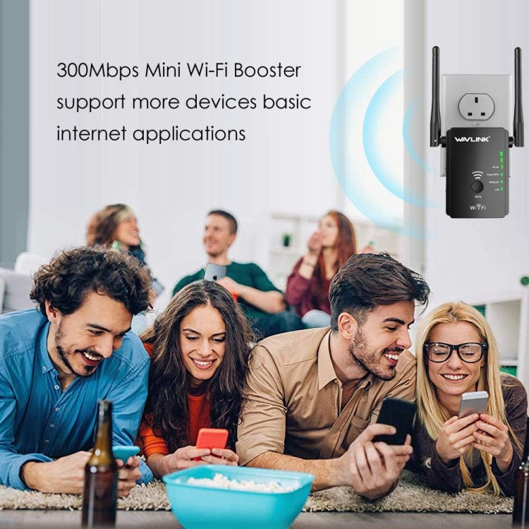 Wavlink WN578R2 With 2 External Antennas N300 Wireless AP/Range Extender/Router, Plug:UK Plug - Wireless Routers by WAVLINK | Online Shopping South Africa | PMC Jewellery | Buy Now Pay Later Mobicred