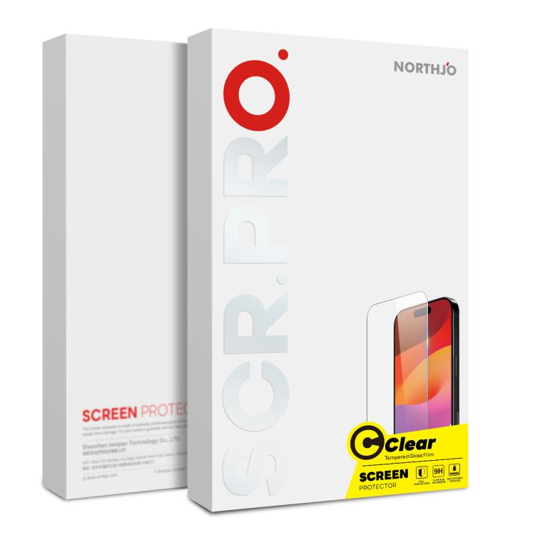 For iPhone 17 Pro NORTHJO A++ Screen Protector Tempered Glass Film(Clear) - iPhone 17 Pro Tempered Glass by NORTHJO | Online Shopping South Africa | PMC TechLife | Buy Now Pay Later Mobicred