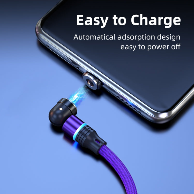 ENKAY 3 in 1 2.4A USB to Type-C / 8 Pin / Micro USB Magnetic 540 Degrees Rotating Charging Cable, Length:2m(Black) - Charging Cable & Head by ENKAY | Online Shopping South Africa | PMC Jewellery | Buy Now Pay Later Mobicred