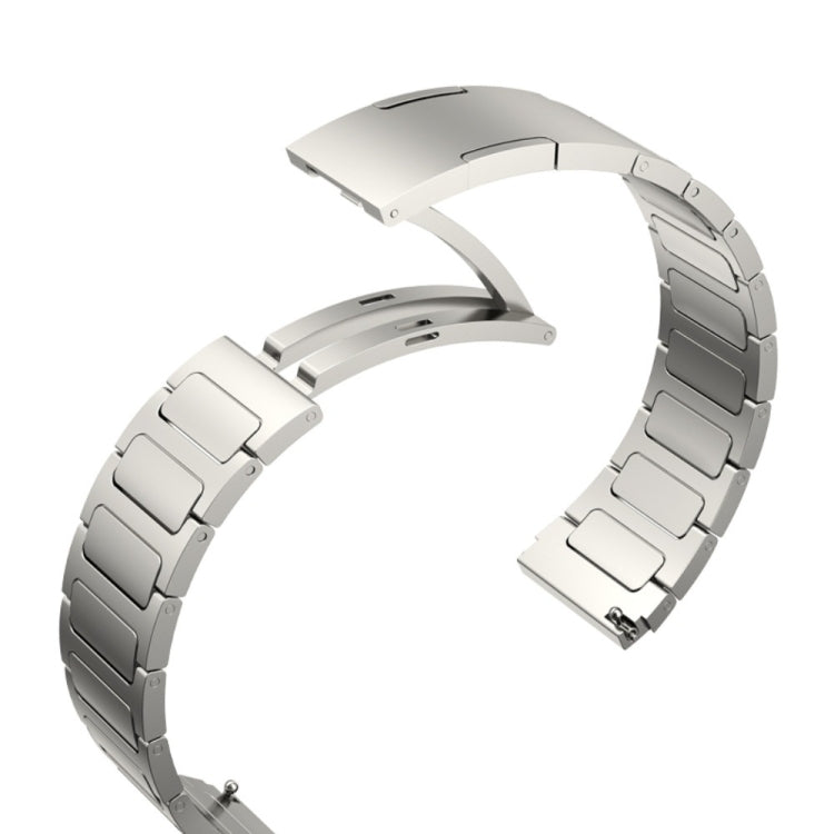 For Garmin Forerunner 255 22mm I-Shaped Titanium Alloy Watch Band(Black) - Watch Bands by PMC TechLife | Online Shopping South Africa | PMC TechLife