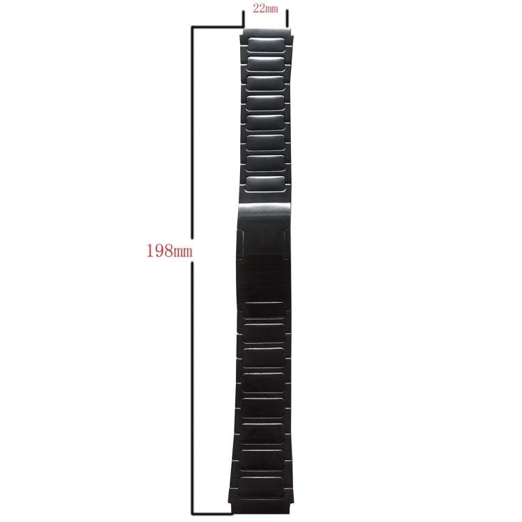 For Garmin Forerunner 255 22mm I-Shaped Titanium Alloy Watch Band(Black) - Watch Bands by PMC TechLife | Online Shopping South Africa | PMC TechLife