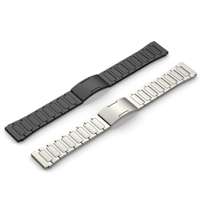 For Garmin Forerunner 255 Music 22mm I-Shaped Titanium Alloy Watch Band(Grey) - Watch Bands by PMC Jewellery | Online Shopping South Africa | PMC Jewellery