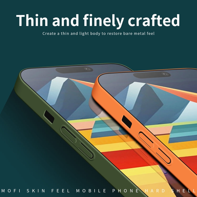 For iPhone 15 Pro Max MOFI Qin Series Skin Feel All-inclusive Silicone Phone Case(Blue) - iPhone 15 Pro Max Cases by MOFI | Online Shopping South Africa | PMC TechLife