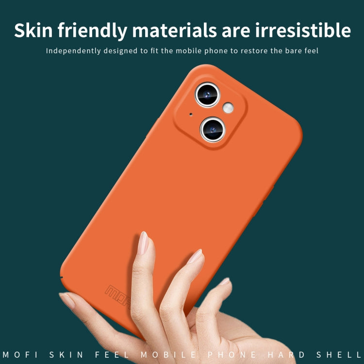 For iPhone 14 Plus MOFI Qin Series Skin Feel All-inclusive PC Phone Case(Black) - iPhone 14 Plus Cases by MOFI | Online Shopping South Africa | PMC TechLife | Buy Now Pay Later Mobicred