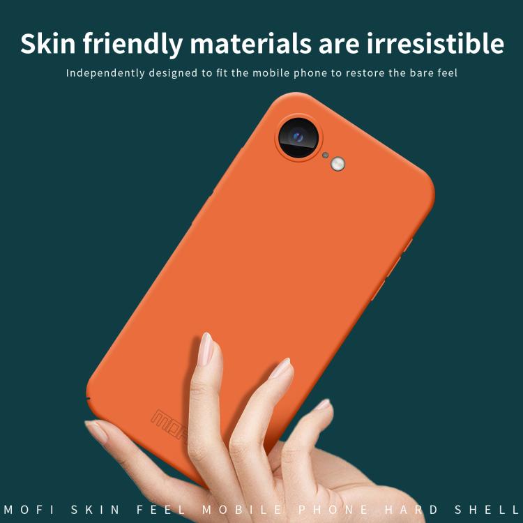 For iPhone 16e MOFI Qin Series Skin Feel All-inclusive PC Phone Case(Black) - free shipping - PMc TechLife - Order now!