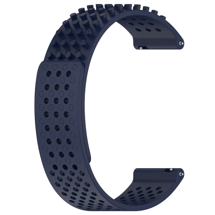 For Xiaomi MI Watch Color 2 22mm Holes Breathable 3D Dots Silicone Watch Band(Midnight Blue) - Watch Bands by PMC Jewellery | Online Shopping South Africa | PMC Jewellery