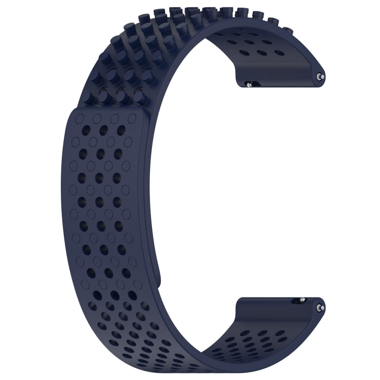 For Garmin Venu 2 22mm Holes Breathable 3D Dots Silicone Watch Band(Midnight Blue) - Watch Bands by PMC Jewellery | Online Shopping South Africa | PMC Jewellery