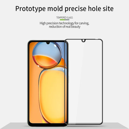 For Xiaomi Redmi 13C MOFI 9H 3D Explosion-proof Tempered Glass Film(Black) - 13C Tempered Glass by MOFI | Online Shopping South Africa | PMC Jewellery